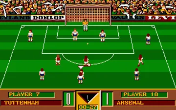 Gazza's Super Soccer screen shot game playing